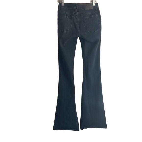 Zara Z1975 Denim Womens Black Wash High Rise Flare Leg Jeans - Picture 7 of 7